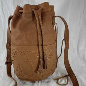 Stela 9 Great Authentic Drawstring Tan Leather